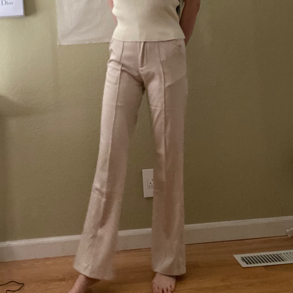 NWT Velero Beige Wide Leg Dress Pants